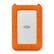 Front. LaCie - Rugged 5TB External USB-C, USB 3.1 Gen 1 Portable Hard Drive - Orange/Silver.