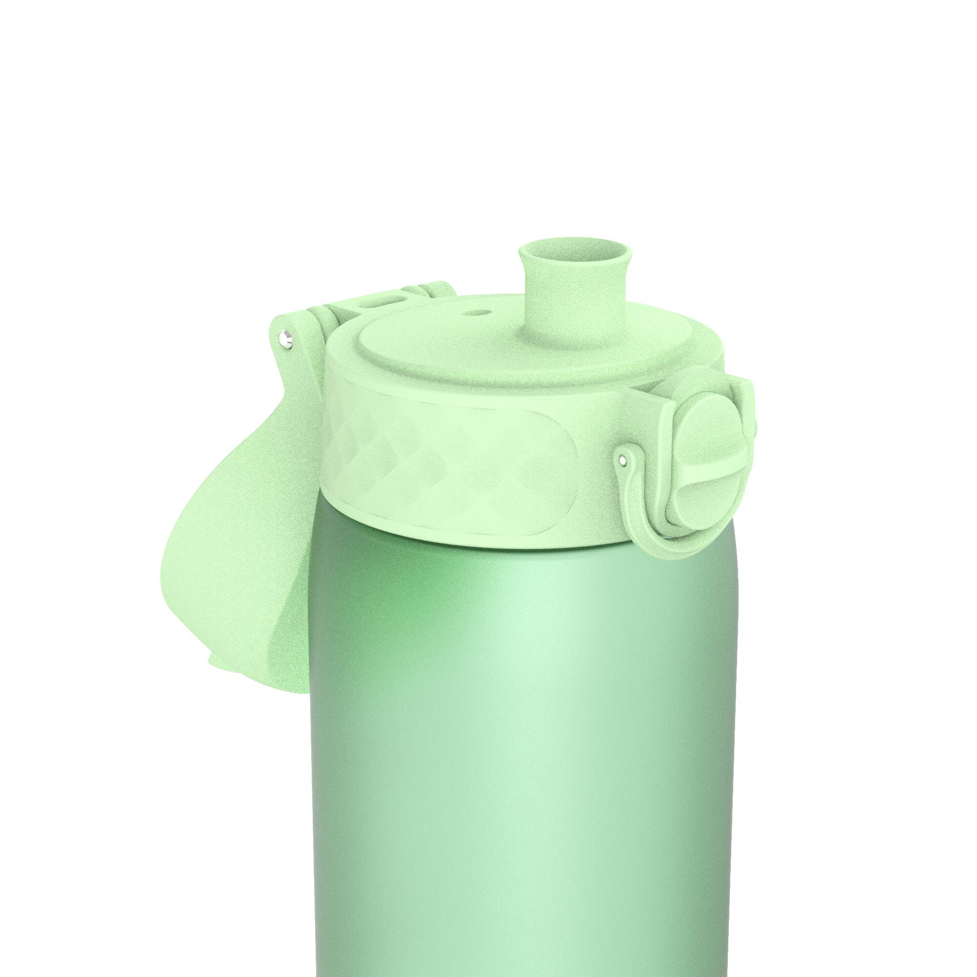 Left. Ion8 - BPA Free Recyclon Water Bottle - 18oz - Surf Green.