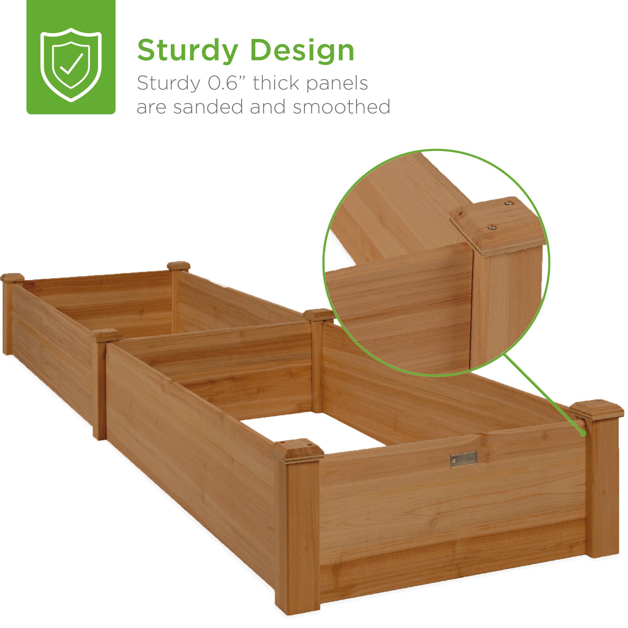 Sturdy Design  
Sturdy 0.6" thick panels are sanded and smoothed