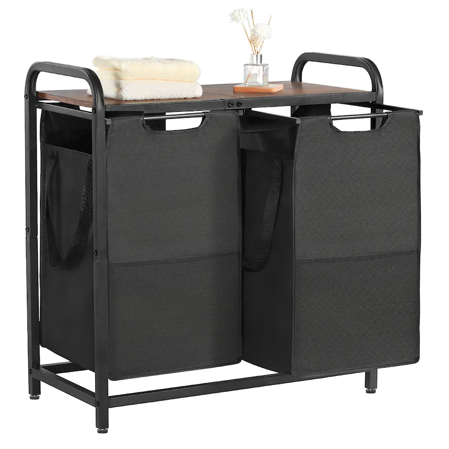Cesto De Ropa Plegable Con Ruedas 42 Litros - Tela Oxford Impermeable, Para Lavandería Y Almacenamiento