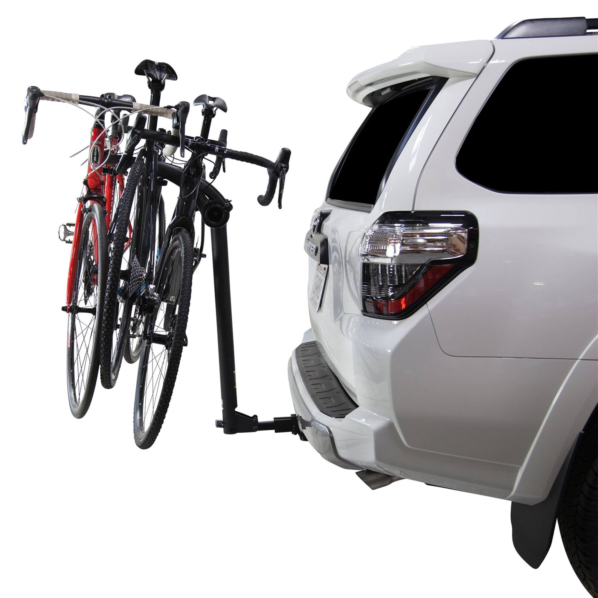 Alt View 3. Saris - Bones 3 Bike Hitch Rack, Easy Fold Design Hitch Bike Rack with Tilting Base - Black.