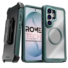 RomeTech - For Samsung Galaxy S26 Ultra Crystal Case With invisible Magsafe - Green