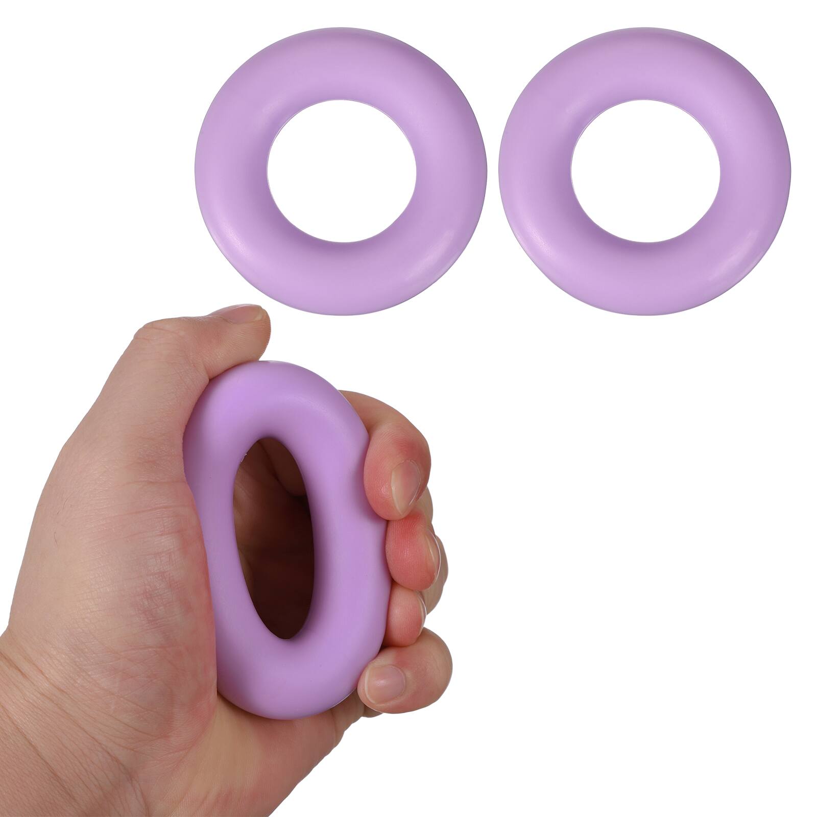 Front. Unique Bargains - 2pcs 2.8" 50LB Extra Pro Hand Gripper - Durable Non-Slip Exercise for Athletes, Rock Climbing, Workout & Fitness - Purple.
