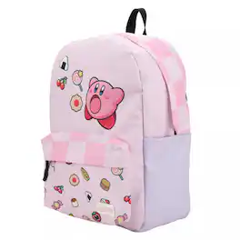 Kirby - Inhaling Food 16" School Bookbag with a Laptop pocket for girls - Pink