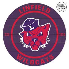 Jardine - Linfield Wildcats 20" x 20" Indoor/Outdoor Circle Sign - Purple