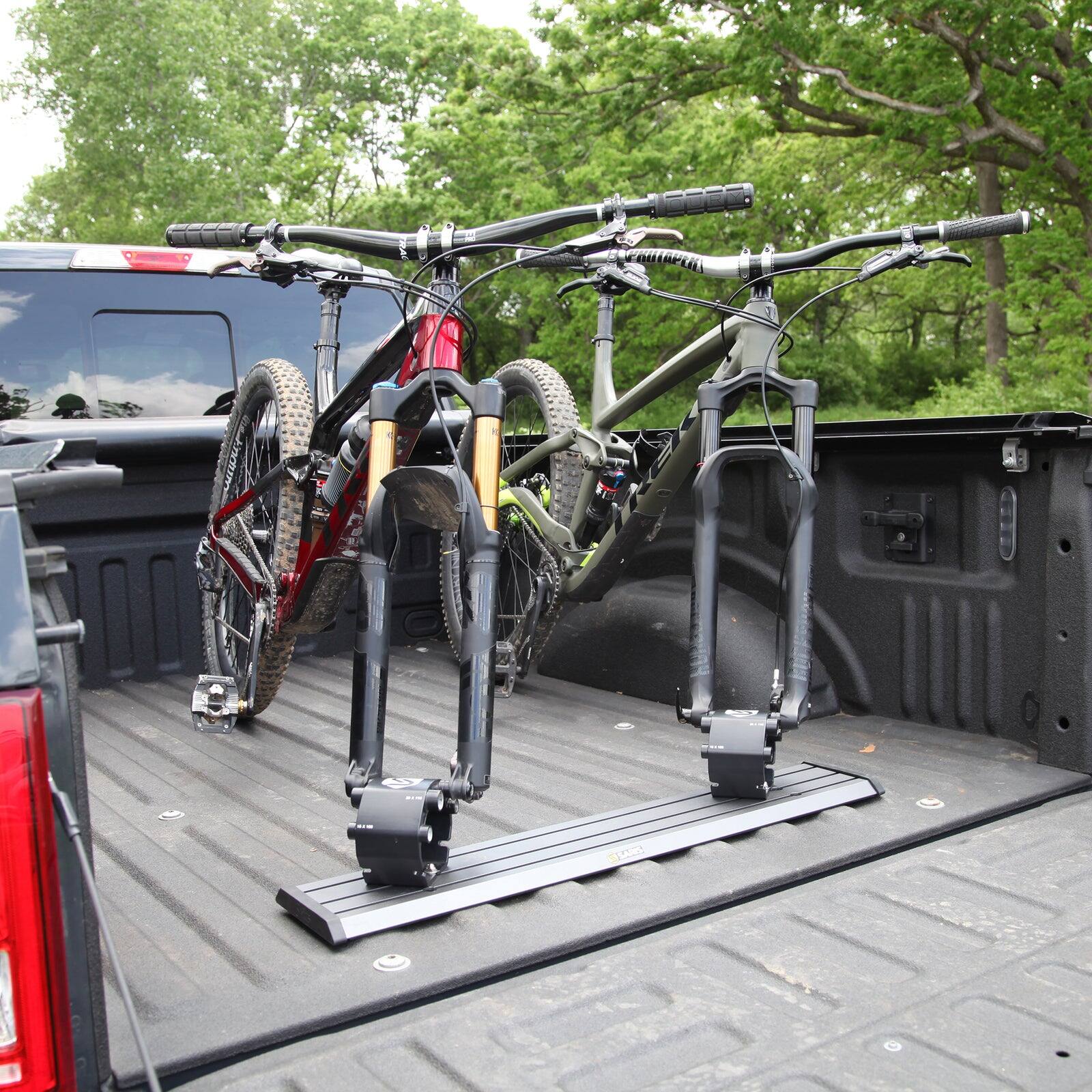 Alt View 2. Saris - Traps Triple Track Bike Rack for SUV, Truck Bed & Wall Mount, Holds 4 Bikes - Black.