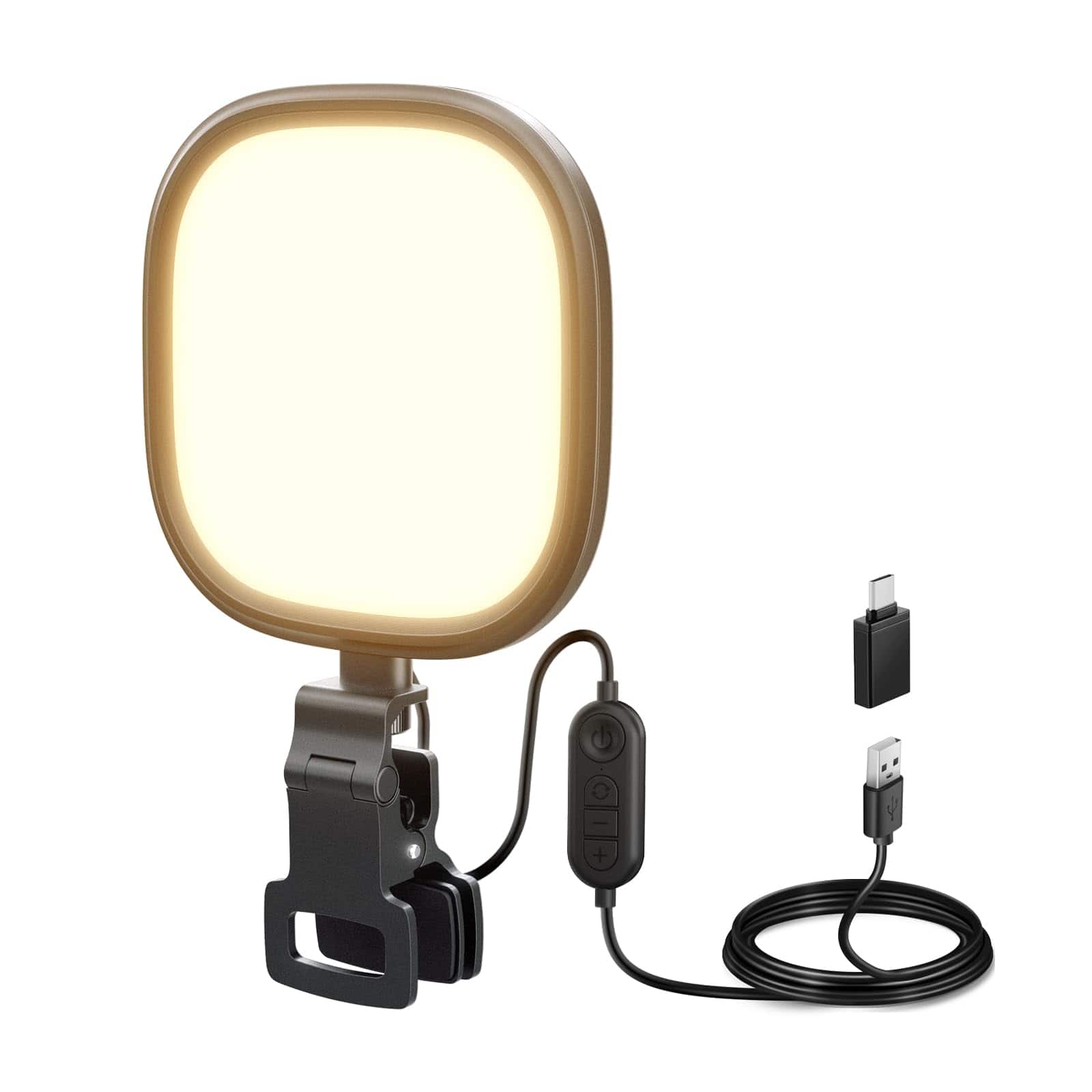 Neewer - BASICS 5" 10W LED Streaming Light, Bi-Color Edge Lit, Clip-On, CRI95%, NL10