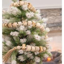 Angle. BreeBe - *Natural Rustic Bead Garland - Natural.