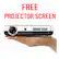 FREE PROJECTOR SCREEN