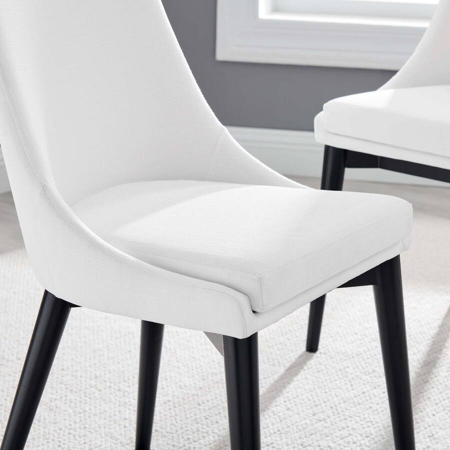 Good Reception Form Viscount Fabric Dining Side Chair Set of 2 by Modway White - Best Buy