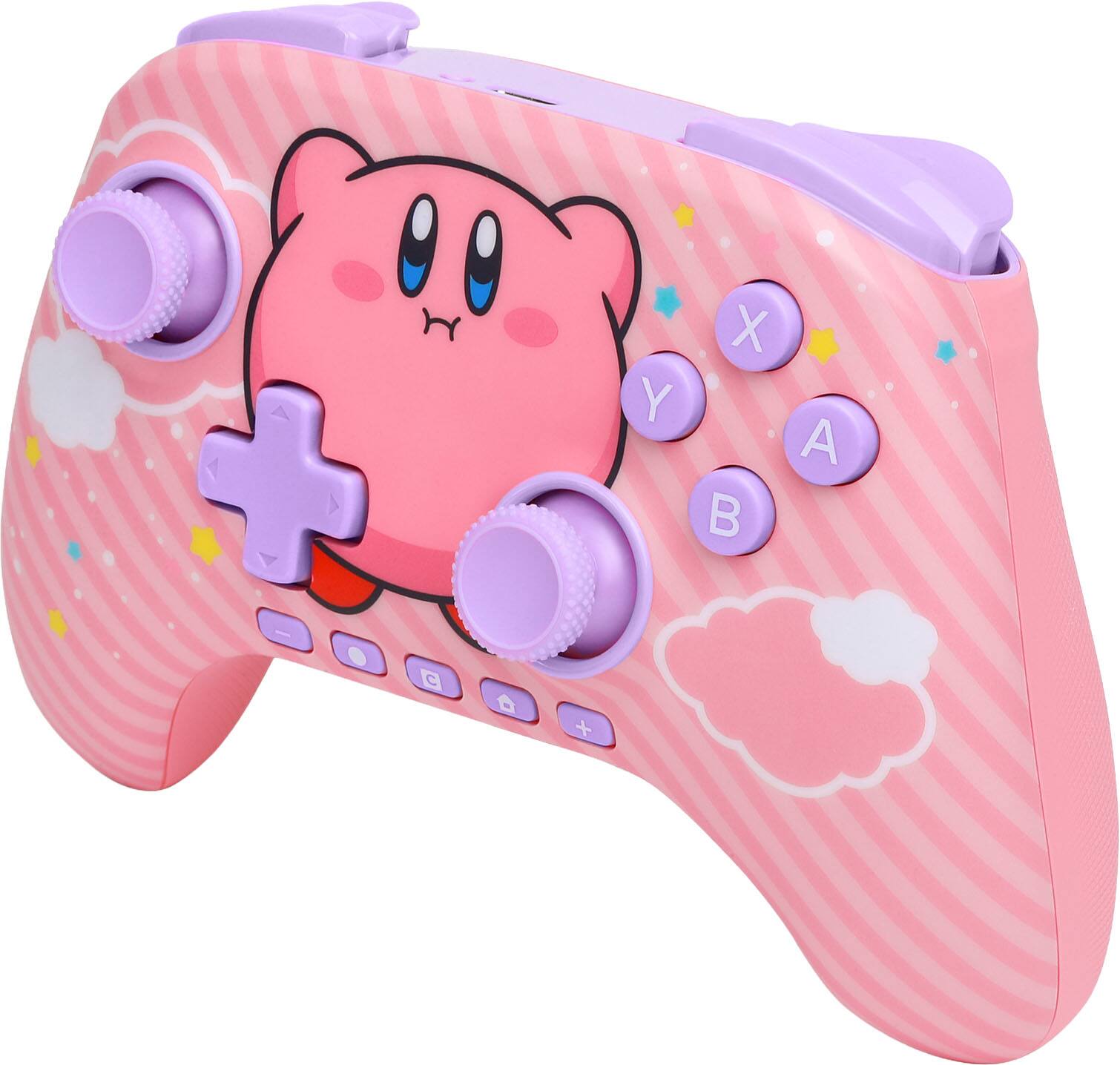Left. PowerA - PowerA Advantage Wireless Controller for Nintendo Switch 2 - Kirby Puff - Kirby Puff.
