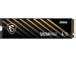 MSI - M461 M.2 2280 4TB PCI-Express 4.0 x4 3D NAND Internal Solid State Drive (SSD) SM461N4TB