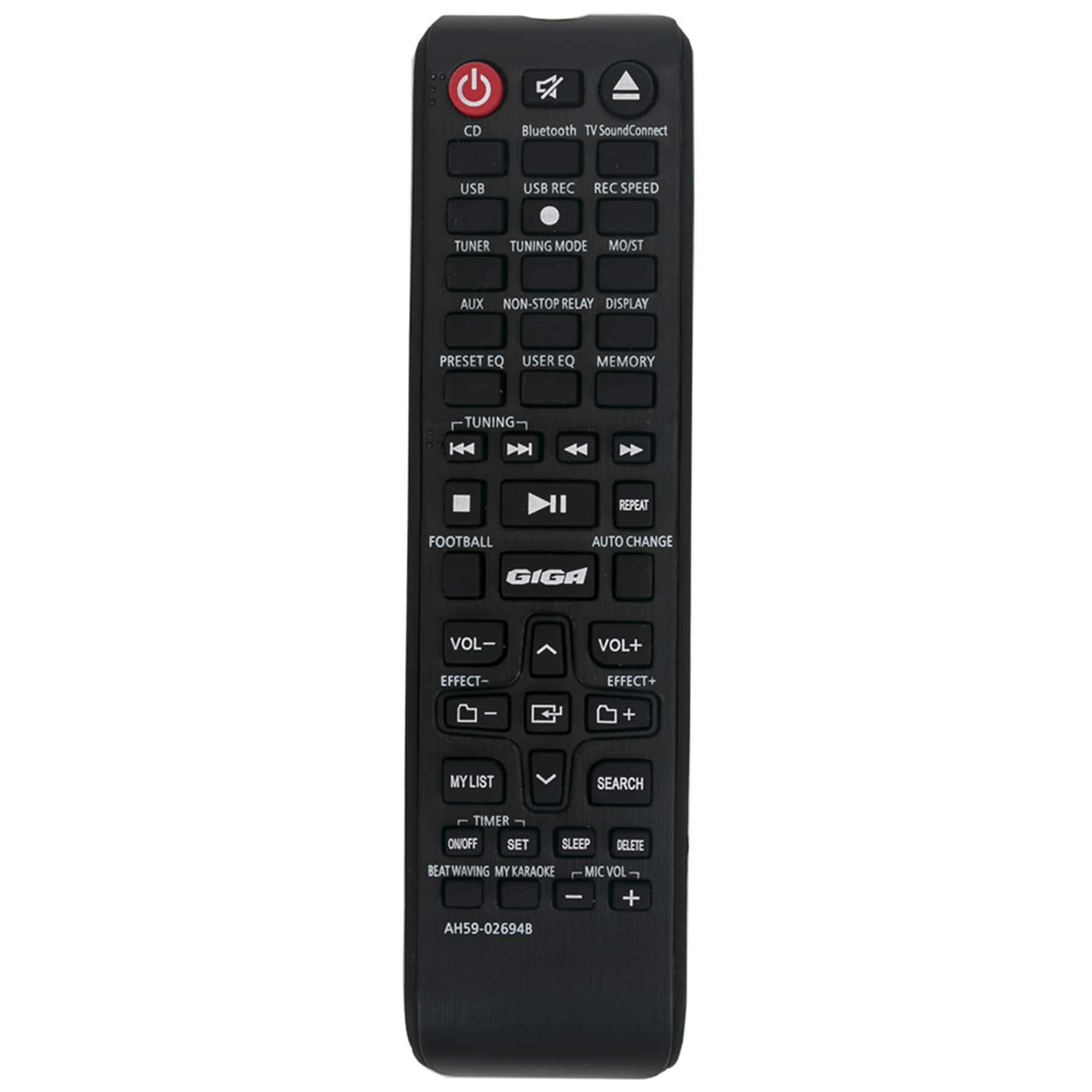 ALLIMITY - AH59-02694A Replacement Remote, for Samsung Giga Sound System MX-JS8000 MX-JS9500 MX-JS5000 AH59-02694B - Black