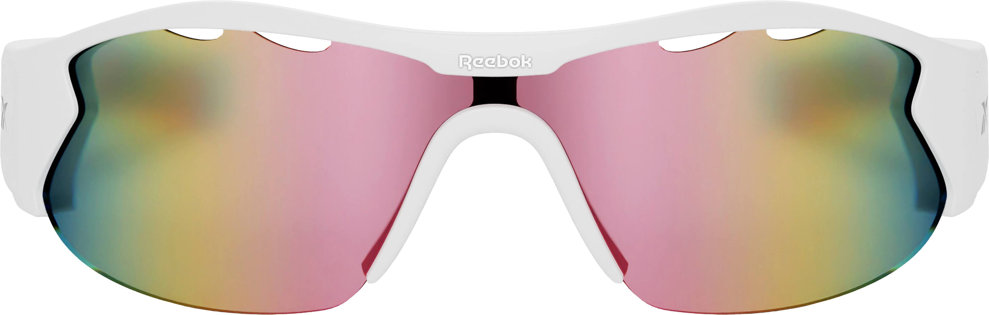 Front. Lucyd - Reebok Flash Smart Eyewear Powered by Lucyd - White/Iridescent.