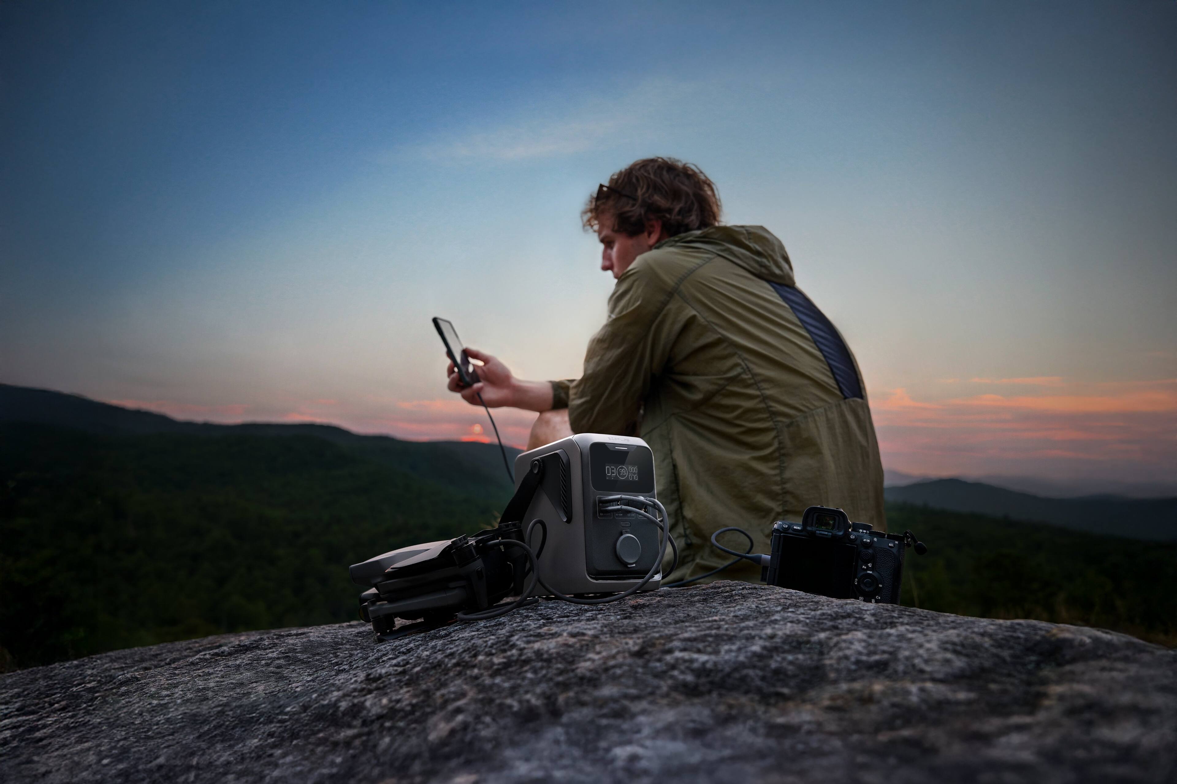 Alt View 13. EcoFlow - TRAIL 300 DC Portable Power Station 288Wh - Black.