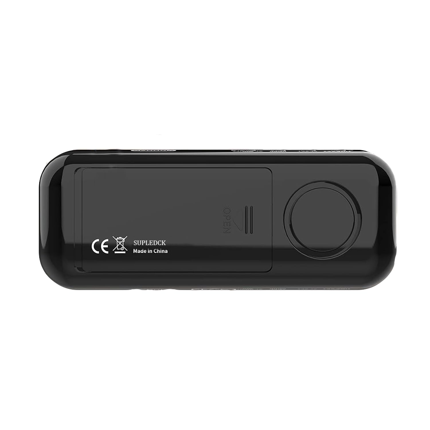 Left. Dazzed Corner - Digital Alarm Clock Battery Operated,12/24Hr,Cordless - Black.