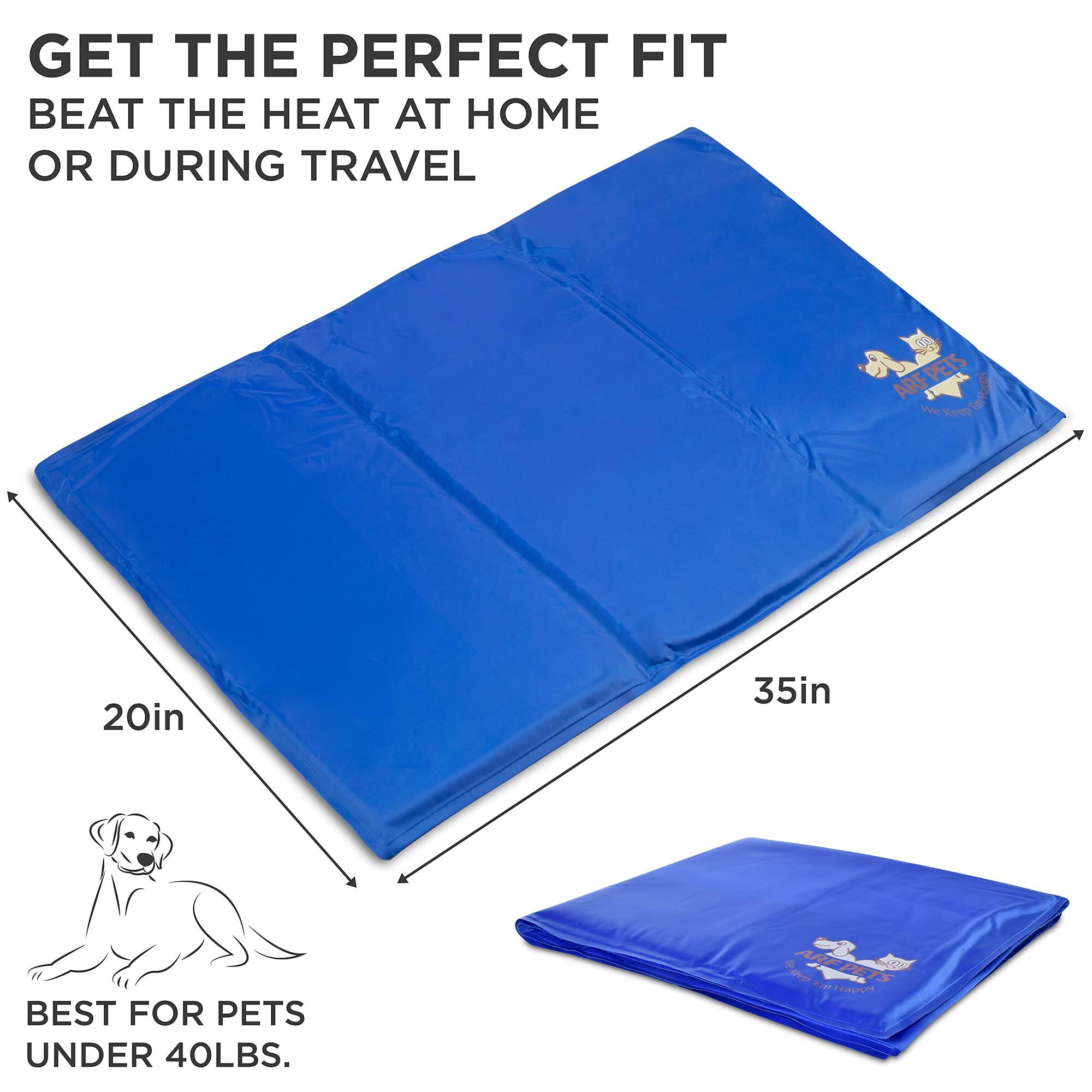 GET THE PERFECT FIT BEAT THE HEAT AT HOME OR DURING TRAVEL

ARFPETS

20in 35in

BEST FOR PETS UNDER 40LBS.