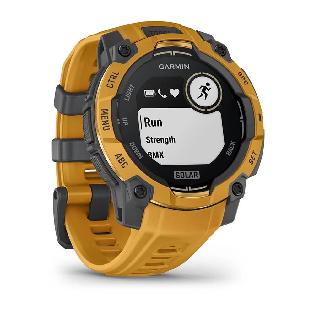 TODAL GARMIN CTRL LIGHT MENU UP Run Strength DOWN BMX ABC SOLAR GPS BACK SET
