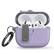 Left. Vena - For Apple Airpods 4 Case Cover, Airpods Case 4 4th Generation Dual Layer Auto Open Lock Wireless Charging, Purple - Purple.