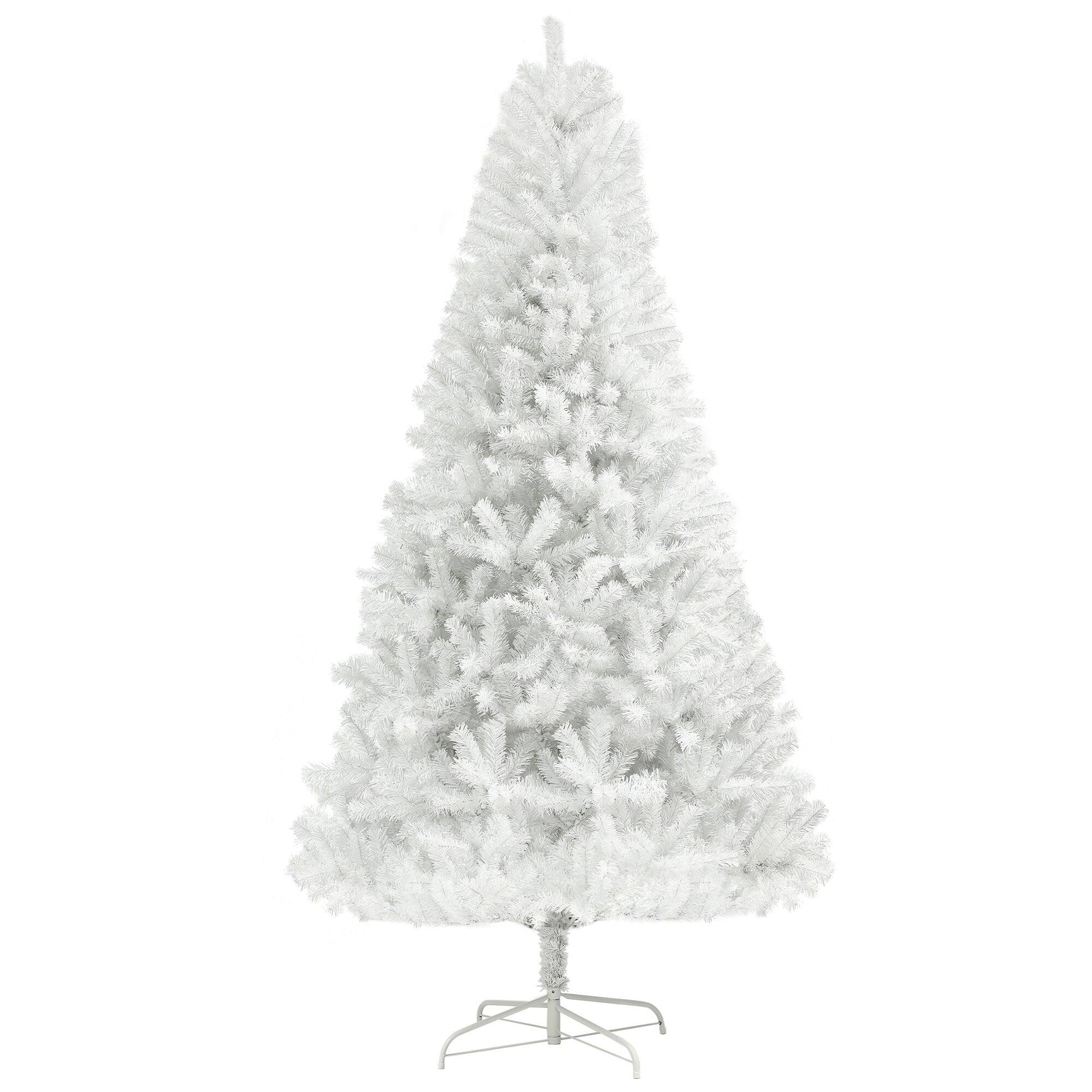 Alt View 6. BreeBe - 6ft Tall Artificial Christmas Tree - White.