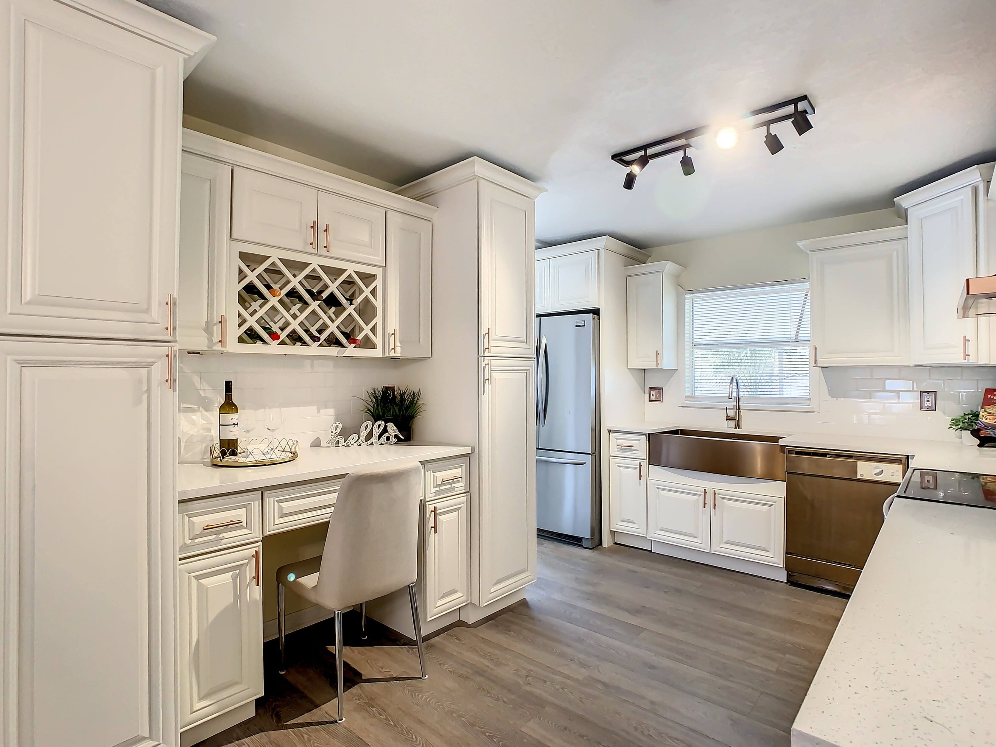 Alt View 10. Boyel Living - 30 Inch Pearl White 2 Drawer Kitchen Base Cabinet with Soft Close - Pearl White.