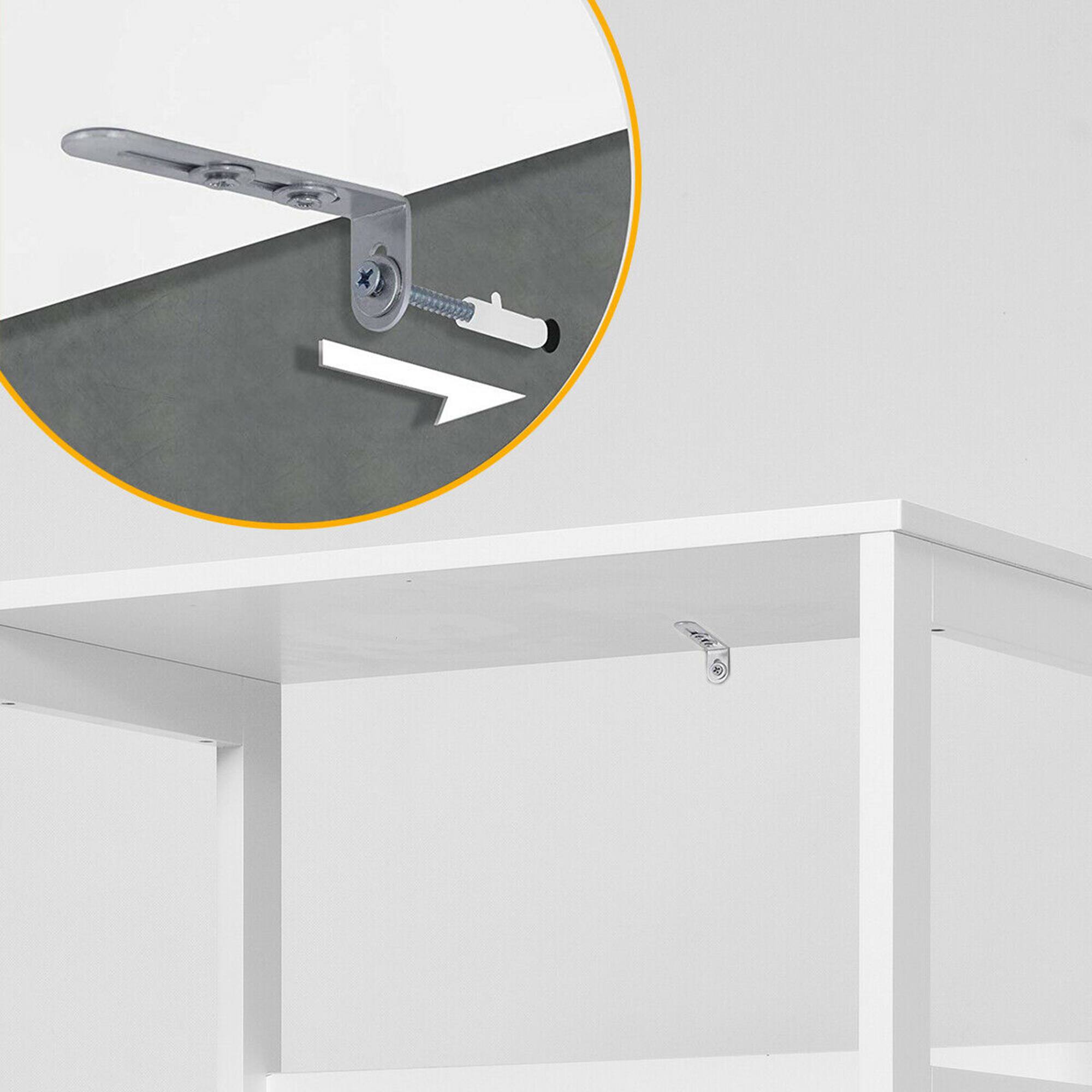 Alt View 8. Costway - Costway Bathroom Storage Cabinet Floor Cabinet w/Drawer Shelf Cupboard - White.