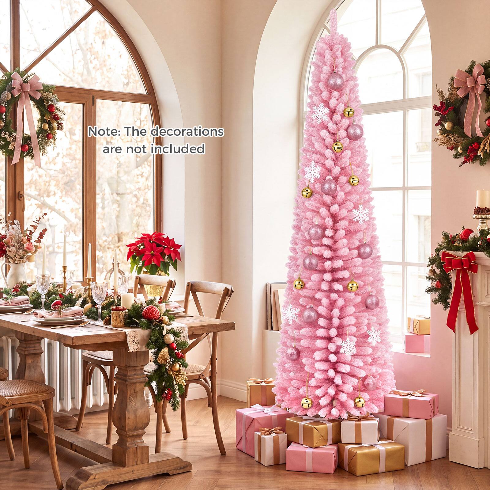 Note: The decorations are not included