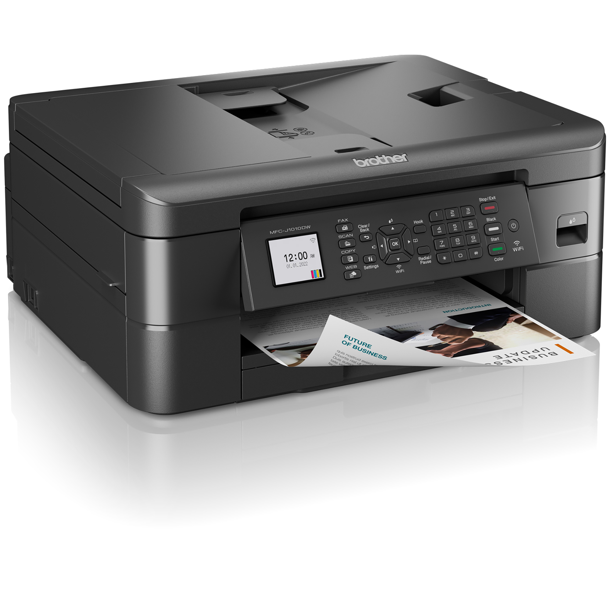 Brother Mfc J1010dw Wireless Color All In One Refresh Subscription Eligible Inkjet Printer Black 