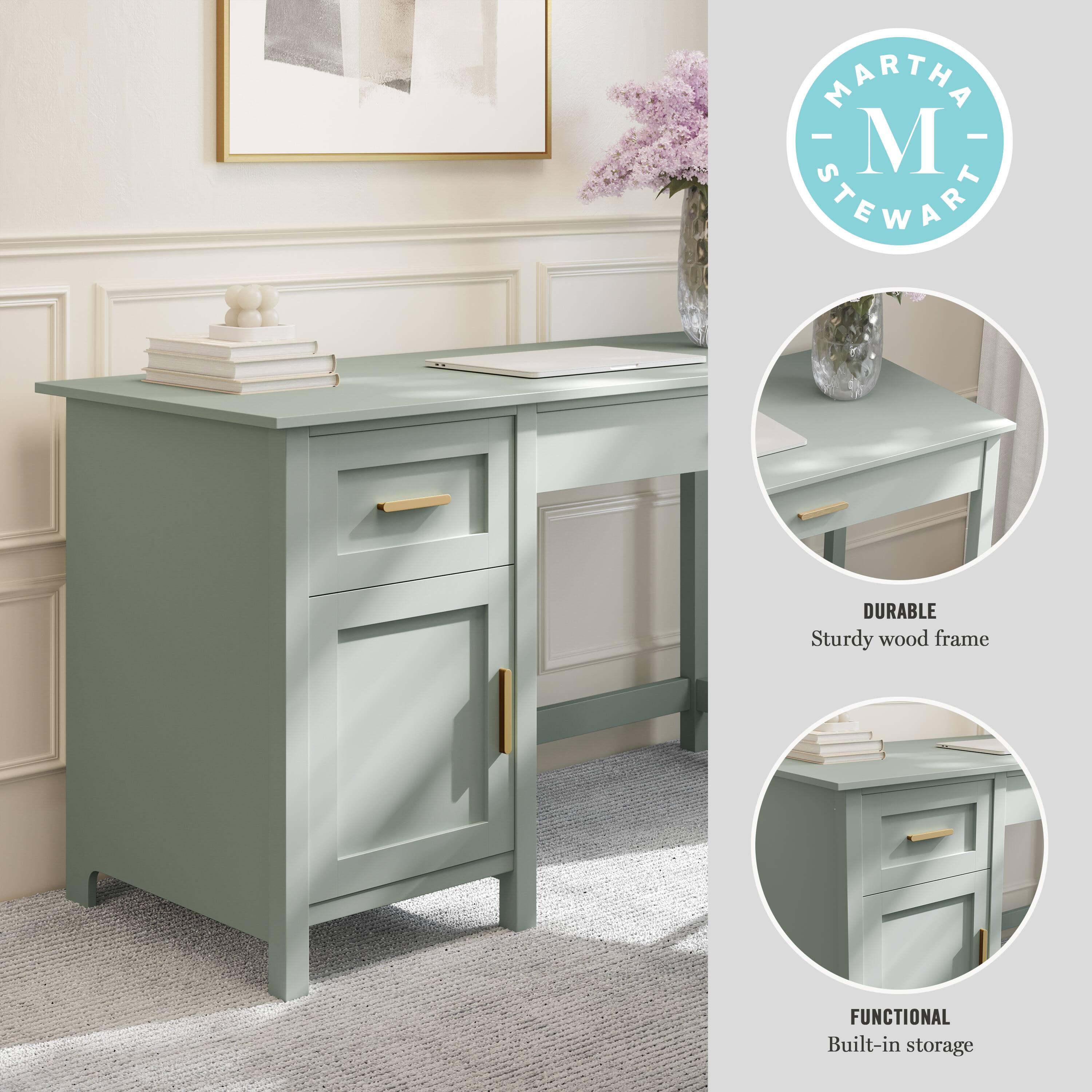 MARTHA STEWART DURABLE Sturdy wood frame FUNCTIONAL Built-in storage