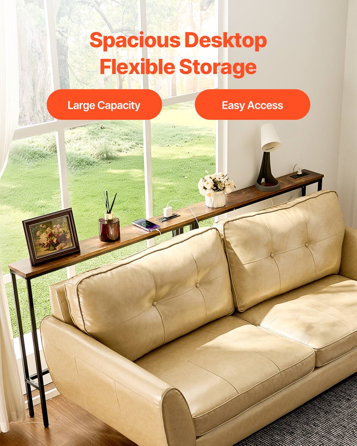 Spacious Desktop  
Flexible Storage  

Large Capacity  
Easy Access