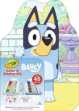 Color & Sticker Kit, Bluey Crayola Color & Sticker Kit Bluey (04-1235)