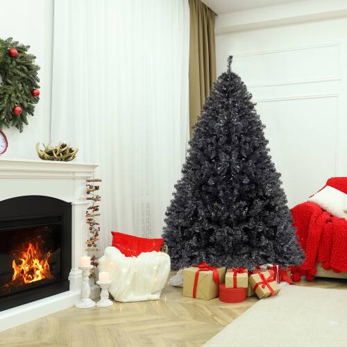 Alt View 8. Winado - 6 FT Artificial Christmas Tree for Holiday Decoration Holiday Festival Xmas New - Black.