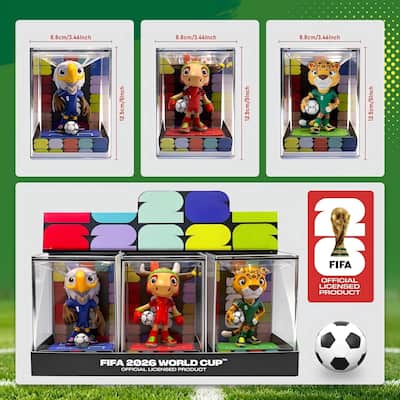 FIFA 2026 World Cup Official Licensed Mascot Figurines Set of 3 FIFA 2026 World Cup Official Licensed Mascot Figurines Set of 3