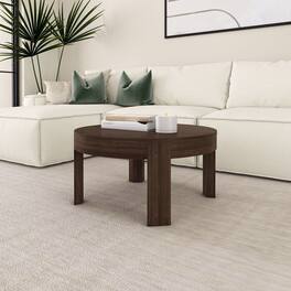 Plank+Beam - Contour Round Coffee Table (30in x 30in / 762mm x 762mm) - Walnut