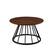 Angle. Walker Edison - Modern Cage-Base Coffee Table - Dark Walnut.