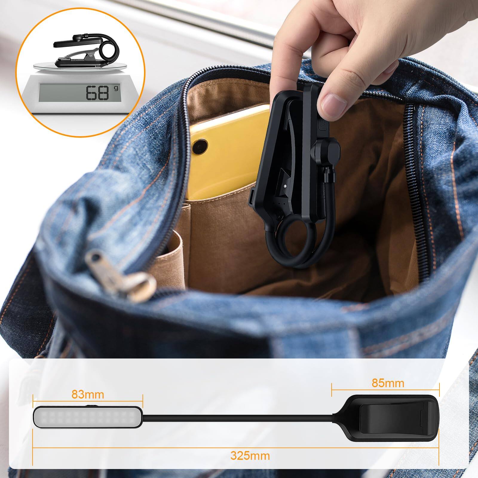 68 g  
83mm  
85mm  
325mm