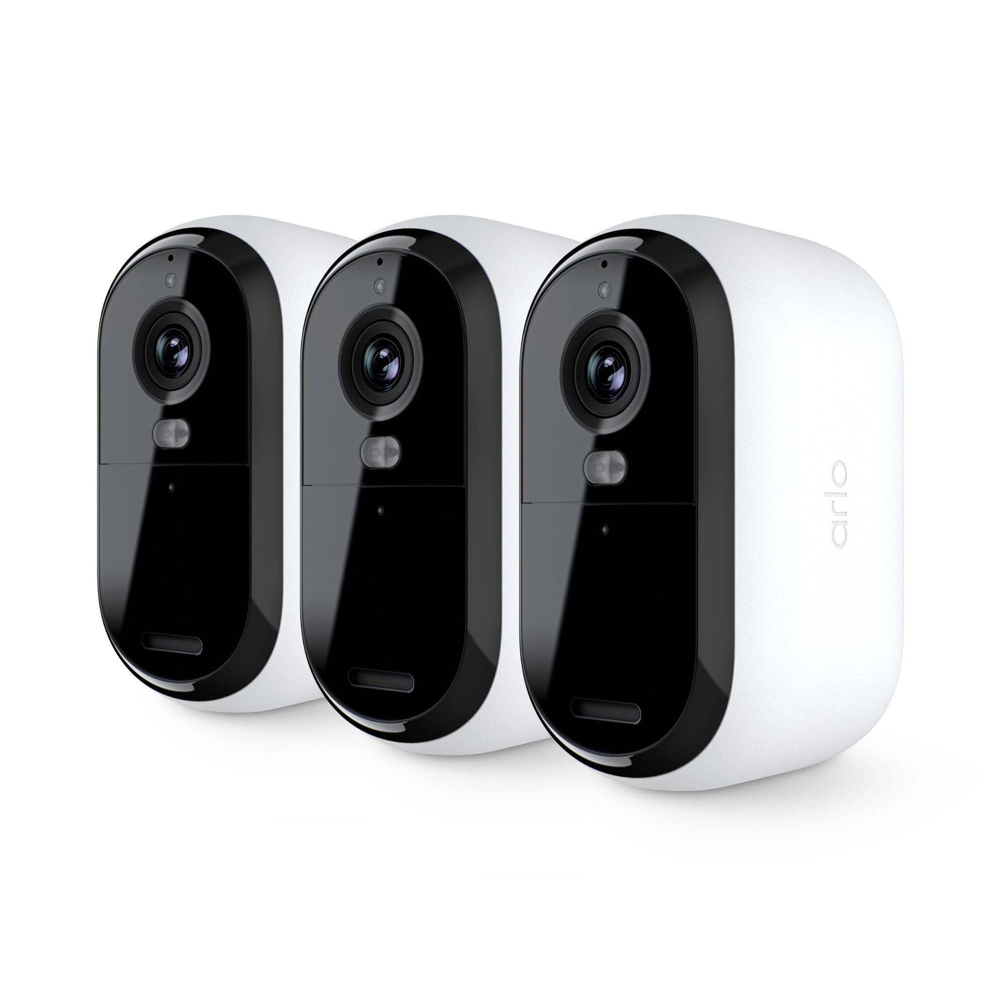 Arlo - Refurbished Excellent - VMC3350-100NAR Essential 2nd Gen 2K, 3-cam - White