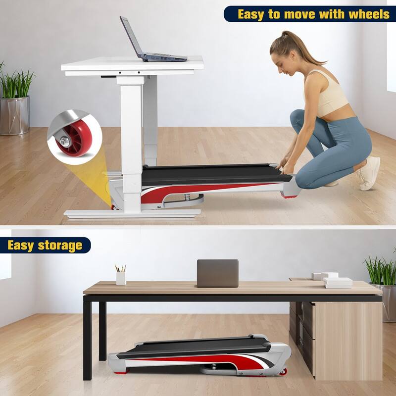 Easy to move with wheels
Easy storage