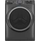 GE - 5.0 Cu. Ft. Stackable Smart Front Load Washer with Steam, SmartDispense and Odorblock Ultra Fresh Vent System - Carbon Graphite