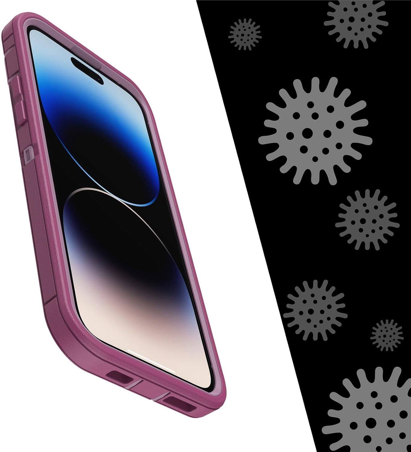 Front. OtterBox - OtterBox Defender Series Pro For iphone 6.7 Pro 2022 Pink Case - Pink.