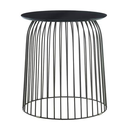 Front. Tommy Hilfiger - Wallace Accent Table - Black.