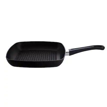 Front. Scanpan - Classic 11 Inch Nonstick Grill Pan - Black.