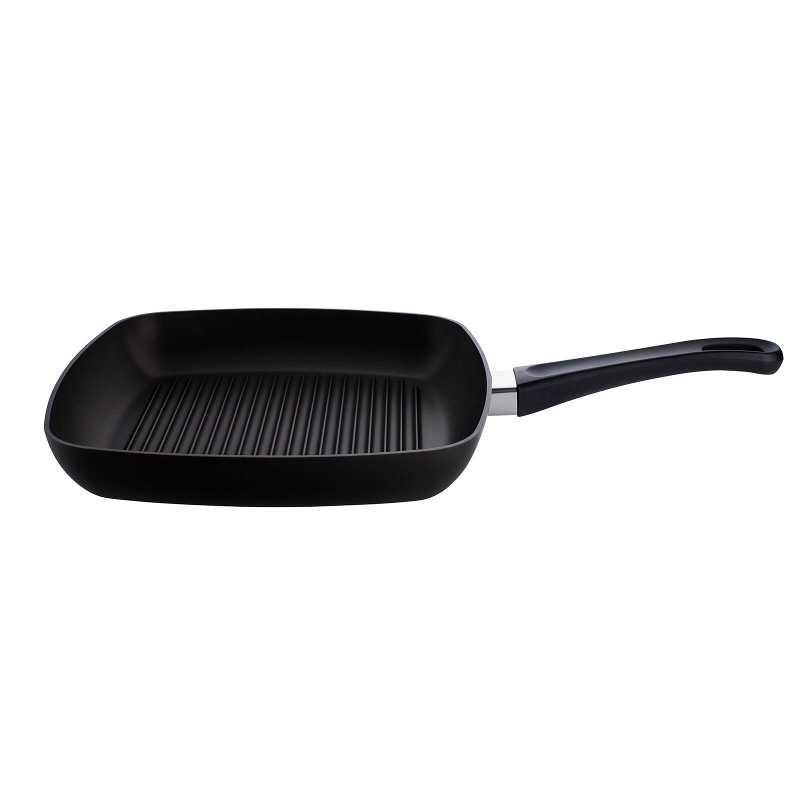 Front. Scanpan - Classic 11 Inch Nonstick Grill Pan - Black.