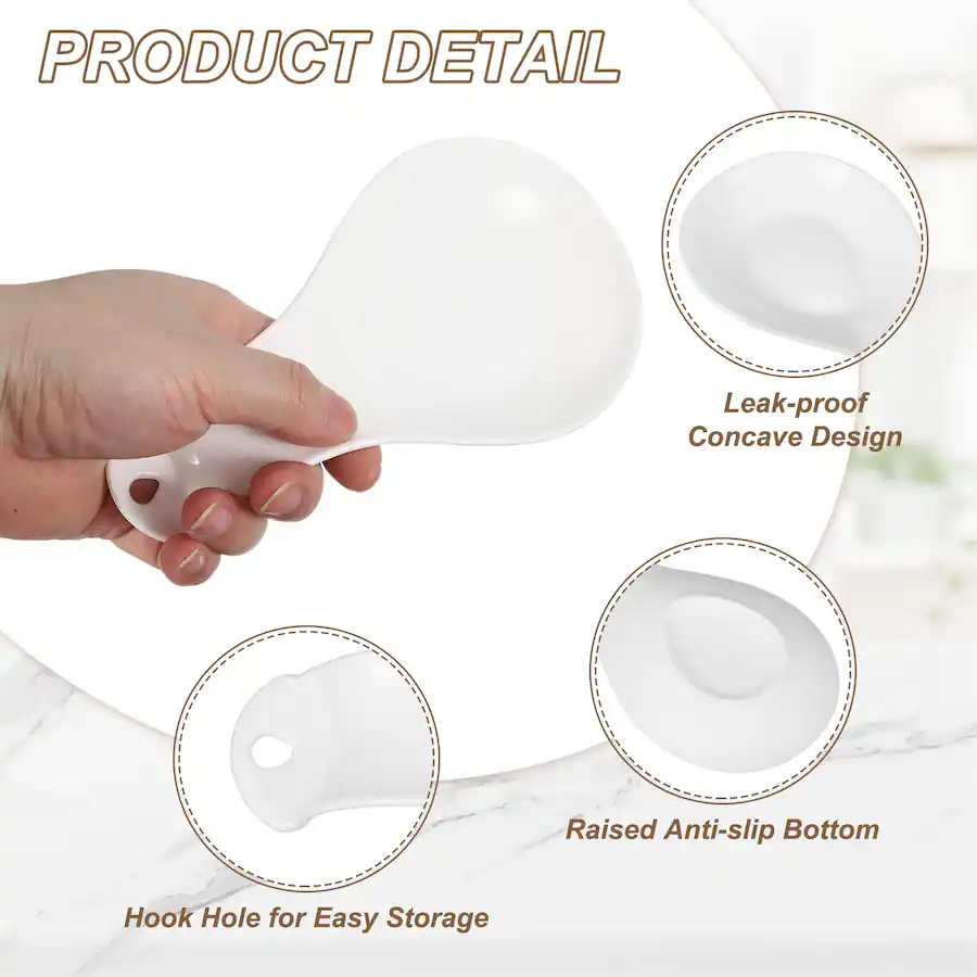 Ladle Rack Unique Bargains 4pcs Spoon Rest, 8.3x4.1