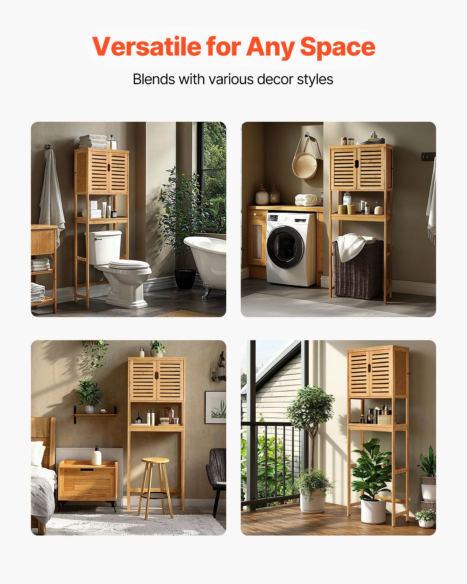 Versatile for Any Space  
Blends with various decor styles