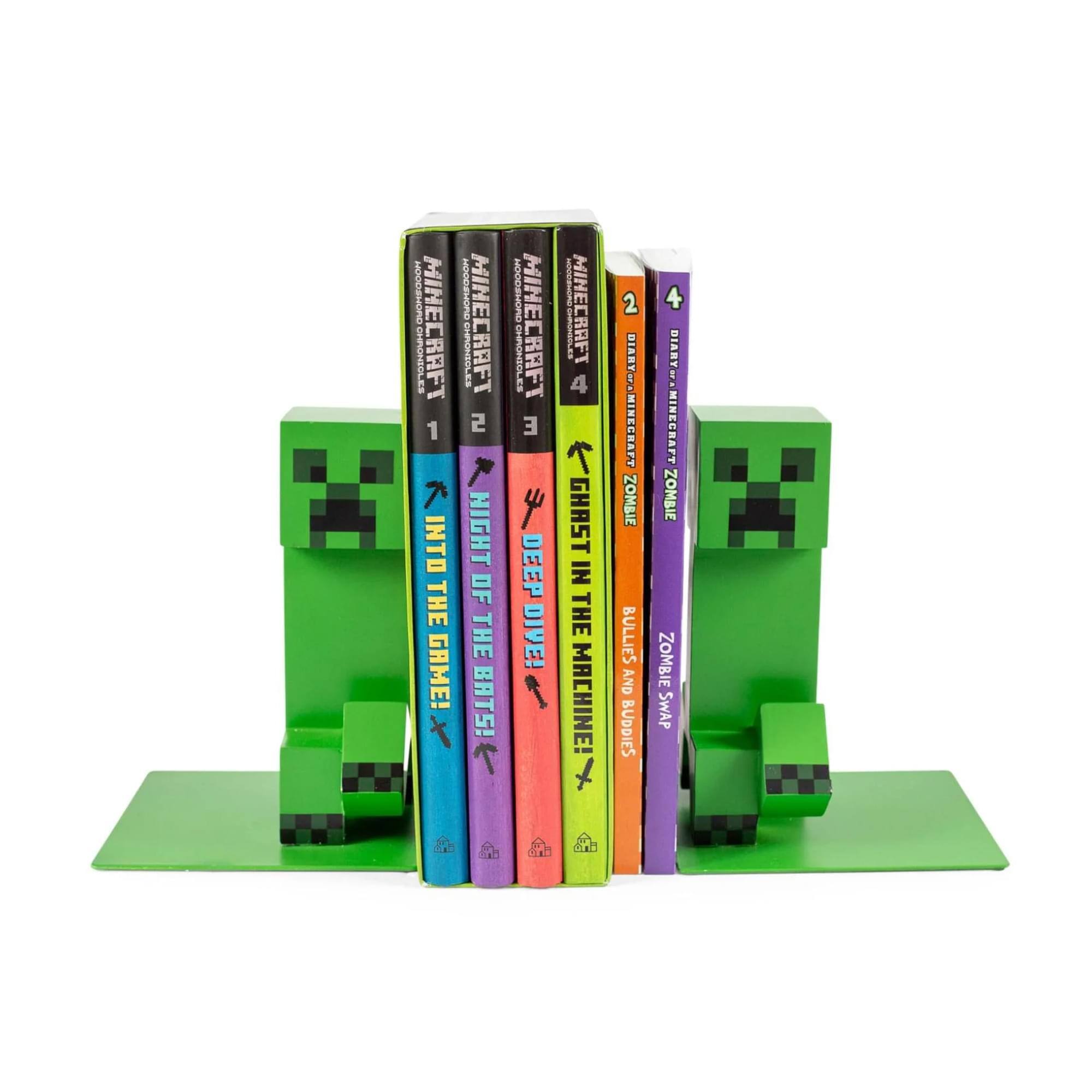 Sure, here is the corrected and grouped text from the image:

1. **MINECRAFT 1**
   - INTO THE GAME!

2. **MINECRAFT 2**
   - NIGHT OF THE BATS!

3. **MINECRAFT 3**
   - DEEP DIVE!

4. **MINECRAFT 4**
   - GHAST IN THE MACHINE!

5. **MINECRAFT 5**
   - ZOMBIE BULLIES AND BUDDIES

6. **MINECRAFT 6**
   - ZOMBIE ZOMBIE SWAP

7. **MINECRAFT 7**
   - DIARY OF THE BATS

8. **MINECRAFT 8**
   - DIARY OF THE BATS

9. **MINECRAFT 9**
   - DIARY OF THE BATS

10. **MINECRAFT 10**
    - DIARY OF THE BATS

11. **MINECRAFT 11**
    - DIARY OF THE BATS

12. **MINECRAFT 12**
    - DIARY OF THE BATS

13. **MINECRAFT 1