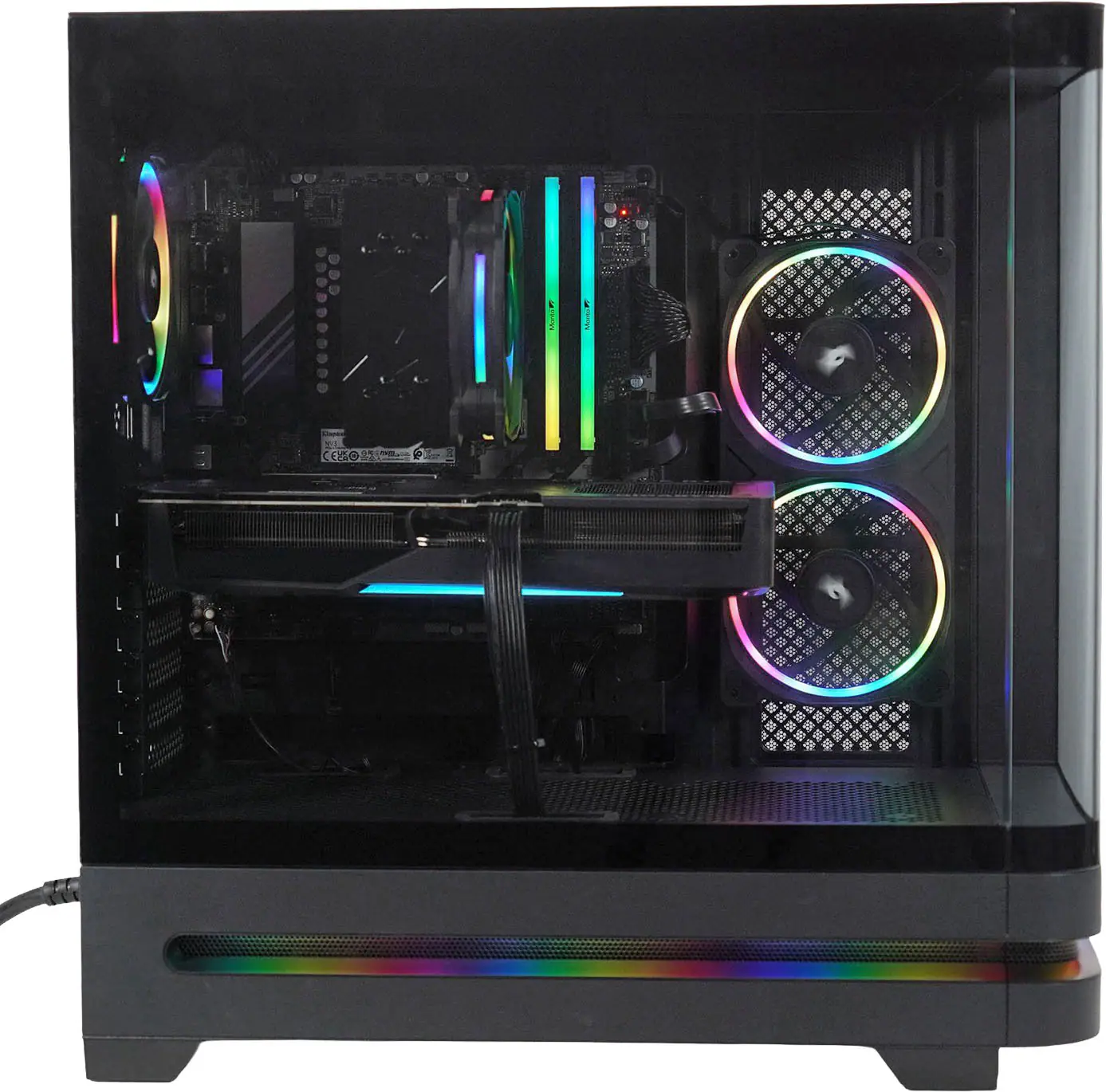 Alt View 7. Acer - Nitro 65 Gaming Desktop - AMD Ryzen 7 8700F 2024 - AMD Radeon RX 9060 XT - 16GB DDR5 Memory – 1TB Storage - Black.