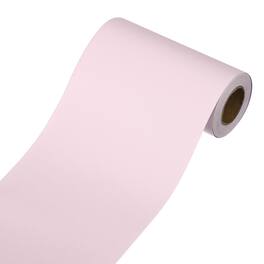 Unique Bargains - Wallpaper Border Peel and Stick 3.9"x393" Self Adhesive Mirror Frame Trim Tape for Kitchens Bedrooms Bathrooms - Light Pink