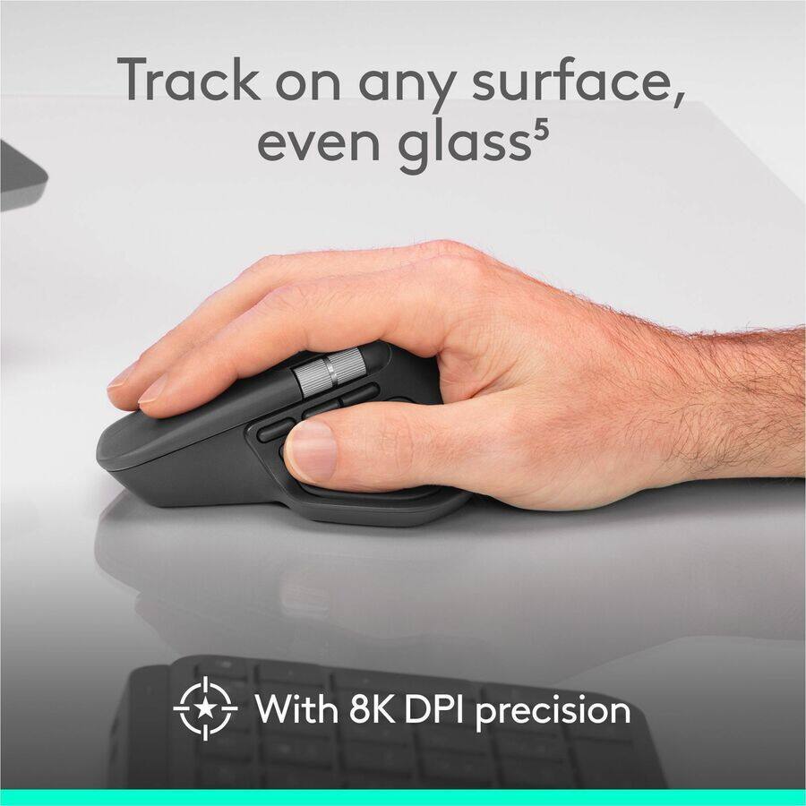 Logitech MX Master 4 Wireless Bluetooth Mouse, Ergo, Haptic
