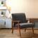 Alt View Zoom 14. OSP Home Furnishings - Davis Mid-Century Fabric Armchair - Klein Charcoal.